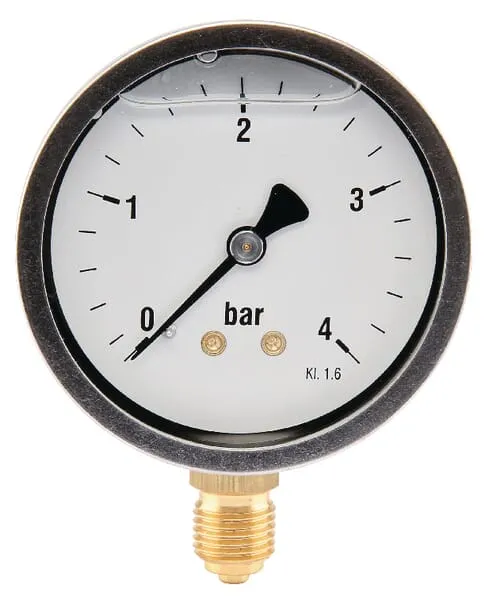 Manometr Ø 63 0-4 bary 1/4" dolní