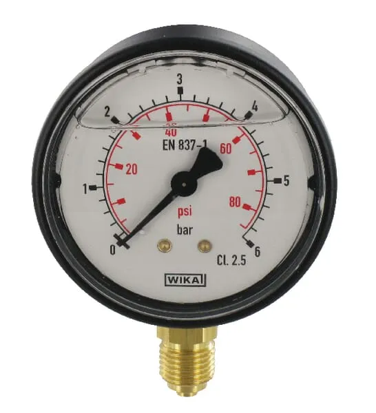 Manometr O63 0-6barů ¼" dole