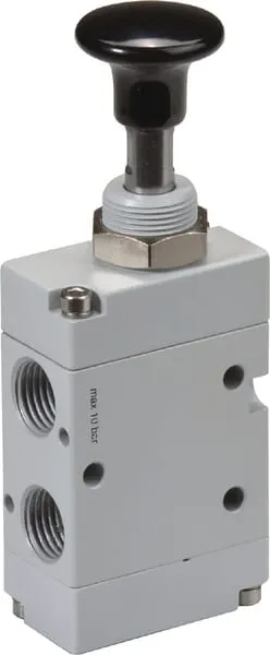 3/2c. tlačít. pák. ventil 1/4"