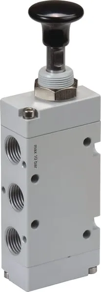 5/2c. tlačít. pák. ventil 1/4"