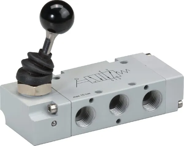 5/2c. tlačít. pák. ventil 1/8"