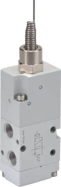 3/2cestný anténní ventil, monostabilní s nastavením se zpětnou pružinou