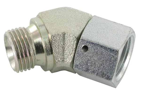 Úhlové spojky 45°, vnější BSP x převlečná matice BSP