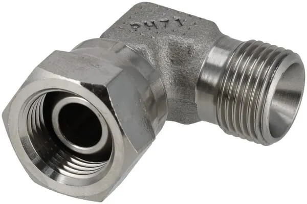 Úhlový adaptér M/F 3/8" BSP SS