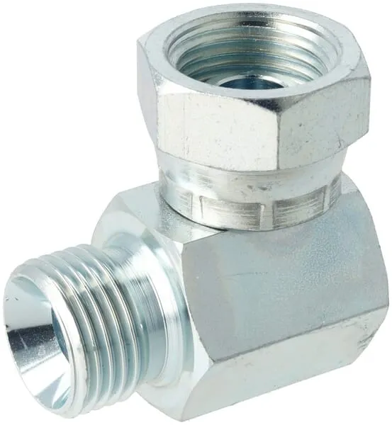 Úhlové spojky 90°, vnější závit BSP x převlečná matice BSP