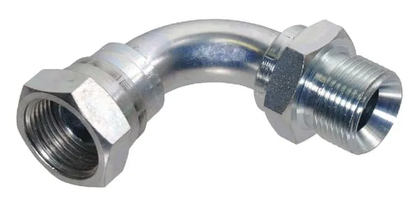 Úhlové spojky 90°, vnější závit BSP x převlečná matice BSP