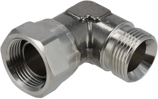 Úhlový adaptér M/F 1" BSP SS