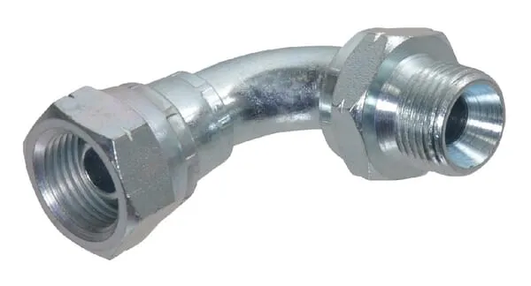 Úhlové spojky 90°, vnější závit metrický x otočná matice metrická