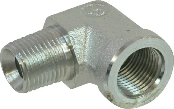 Kolena 90°, vnější závit BSPT x vnitřní závit BSP