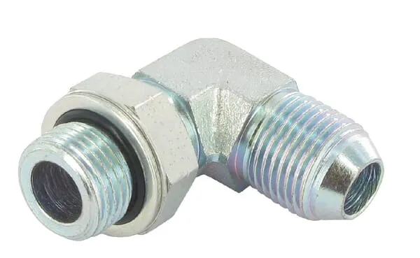 Úhlové šroubení KIB 90° nastavitelné, šroubovací přípojka BSP x vnější závit JIC