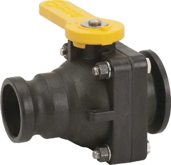 2cestný kulový kohout 2" příruba x 2"Camlock vnější závit