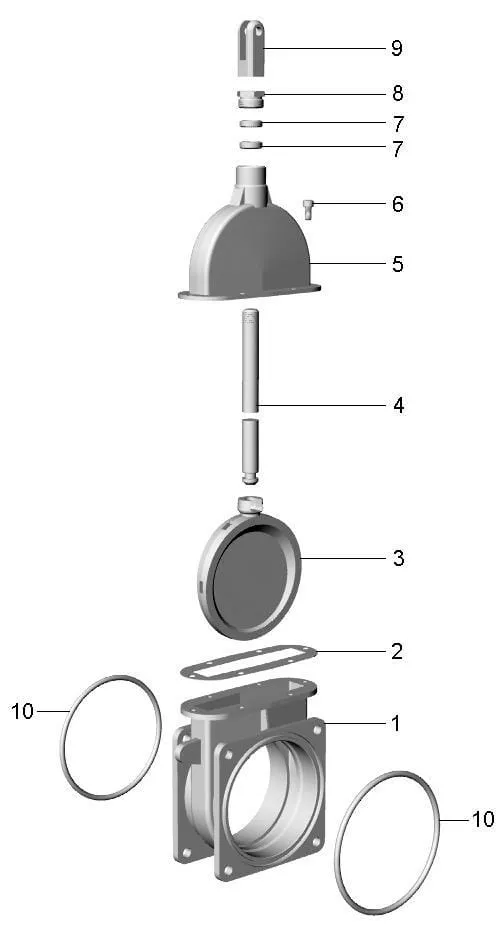 Originální náhradní díly MZ – náhradní díly pro 4" přírubové šoupátko