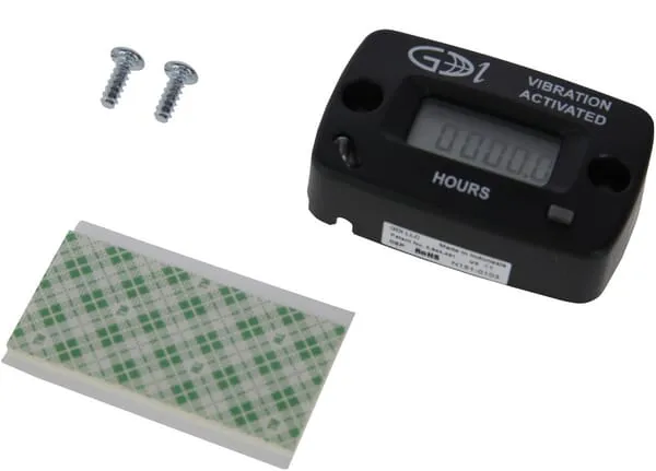 Počítadlo vibrací, zobrazuje celé hodiny