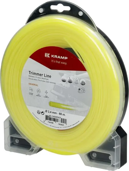 Žací struna Ø 2,4mm 88m kulatá žlutá Kramp