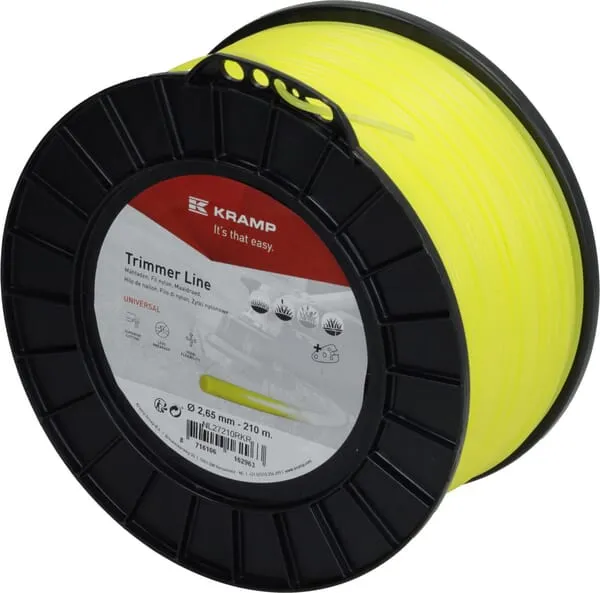 Žací struna Ø 2,65mm 210m kulatá žlutá Kramp
