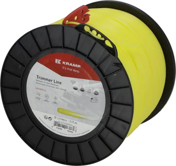 Žací struna Ø 2,65mm 358m kulatá žlutá Kramp