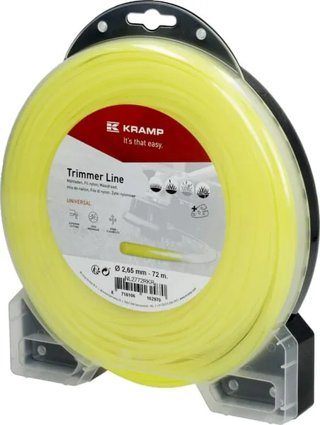 Žací struna Ø 2,65mm 72m kulatá žlutá Kramp