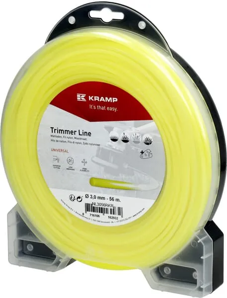 Žací struna Ø 2,4mm 45m kulatá žlutá Kramp