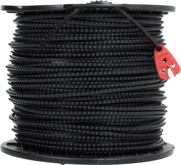 žací struna Nylsaw Ø 4 mm 110 m čtyřhranná černá Kramp