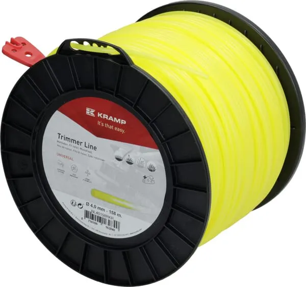 Žací struna Ø 4mm 158m kulatá žlutá Kramp