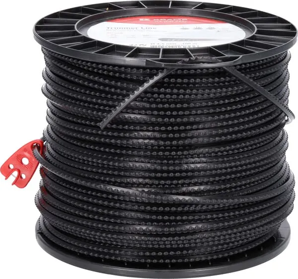 Žací struna Nylsaw Ø 4,5 mm 100m čtyřhranná černá Kramp