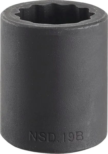 NSD.B - 12hranné nástrčné klíče Impact 1/2", metrické