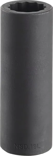 NSD.L - Dlouhé 12hranné nástrčné klíče Impact 1/2", metrické