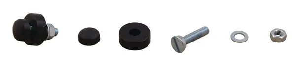 Šrouby na registrační značku, s maticí a krytkou, metrické, pozinkované, M6x20