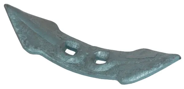 Radlice kultivátoru 250x75x10 mm, otočná, zahnutá, 2 otvory, vhodná pro Ottmar