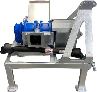 Rotační pístové čerpadlo A116-300S na rámu s lapačem kamenů