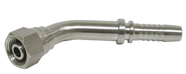 Koncovka pro výrobu hadice z ušlechtilé oceli DKOL/PGLO 45° převlečná matice metrická s těsnicí hlavicí 24° a O-kroužkem, lehká řada