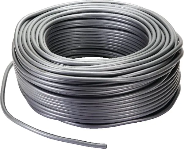 PVC kabel, 10 mm, stříbrný