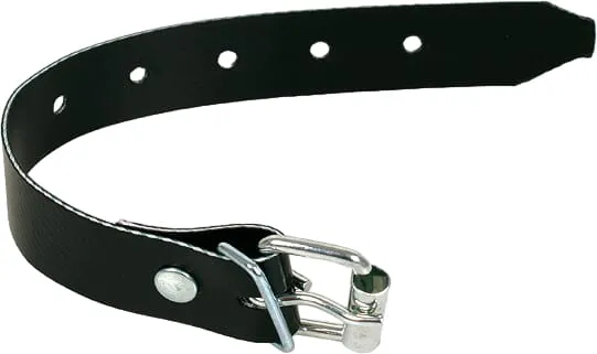 Řemínek s přezkou, černý D=200 mm, Š=15 mm, tloušťka= 2,1 mm