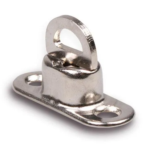 Otočná spona pro oválná očka 22,5 x 13,5 mm h = 11 mm, vzdálenost otvorů = 30,5 mm, INOX