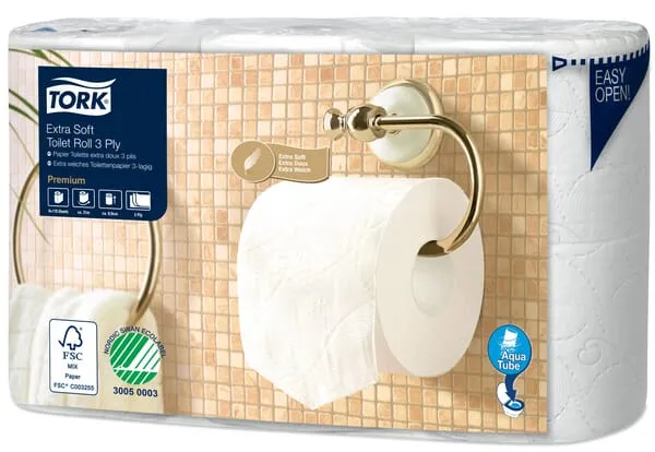 Toaletní papír, extra hebký, 3-vrstvý