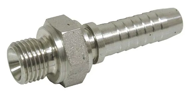 Koncovka pro výrobu hadice z ušlechtilé oceli AGR/PN vnější závit BSP s vnitřním kuželem 60°