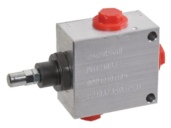 3cestné průtokové regulační ventily typ PP