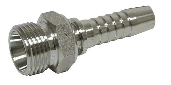 Koncovka pro výrobu hadice z ušlechtilé oceli CEL/PR vnější závit metrický s tvarem vývrtu W24° pro střižný kroužek, lehká řada
