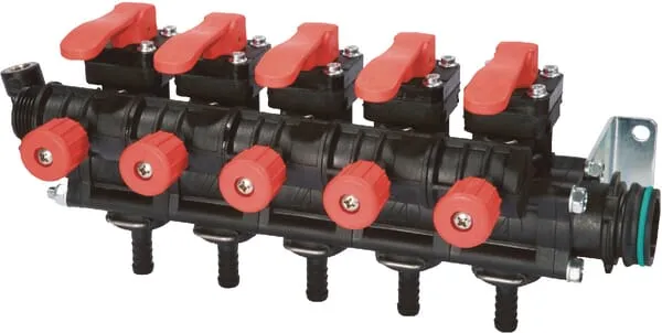 Jednotka sekčních ventilů s vidlicovou přípojkou, řada 463
