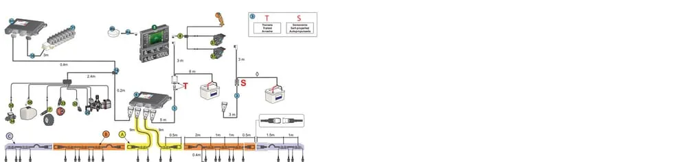 Řízení a příslušenství pro Arag Bravo 400 S + Seletron (s hydraulickým řízením)