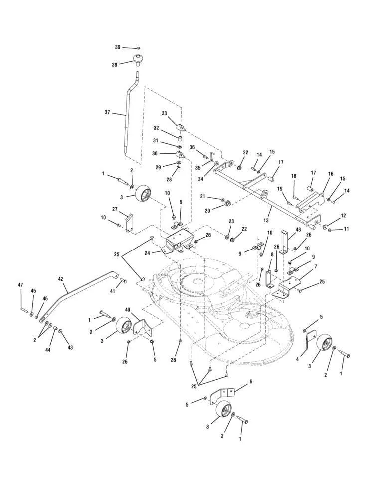 Žací jednotka 42" rám
