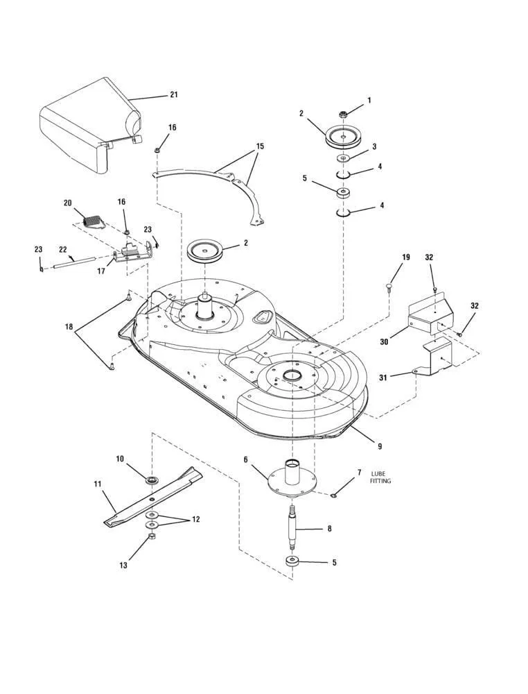 Žací jednotka 42" nůž