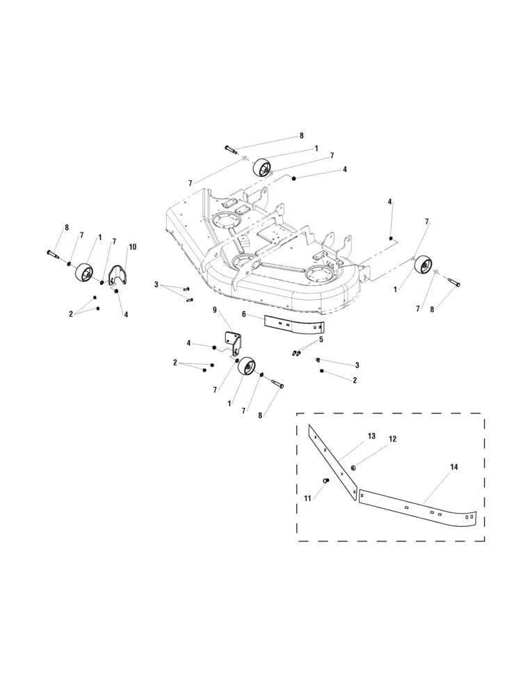 Žací jednotka 44" a 50" rám