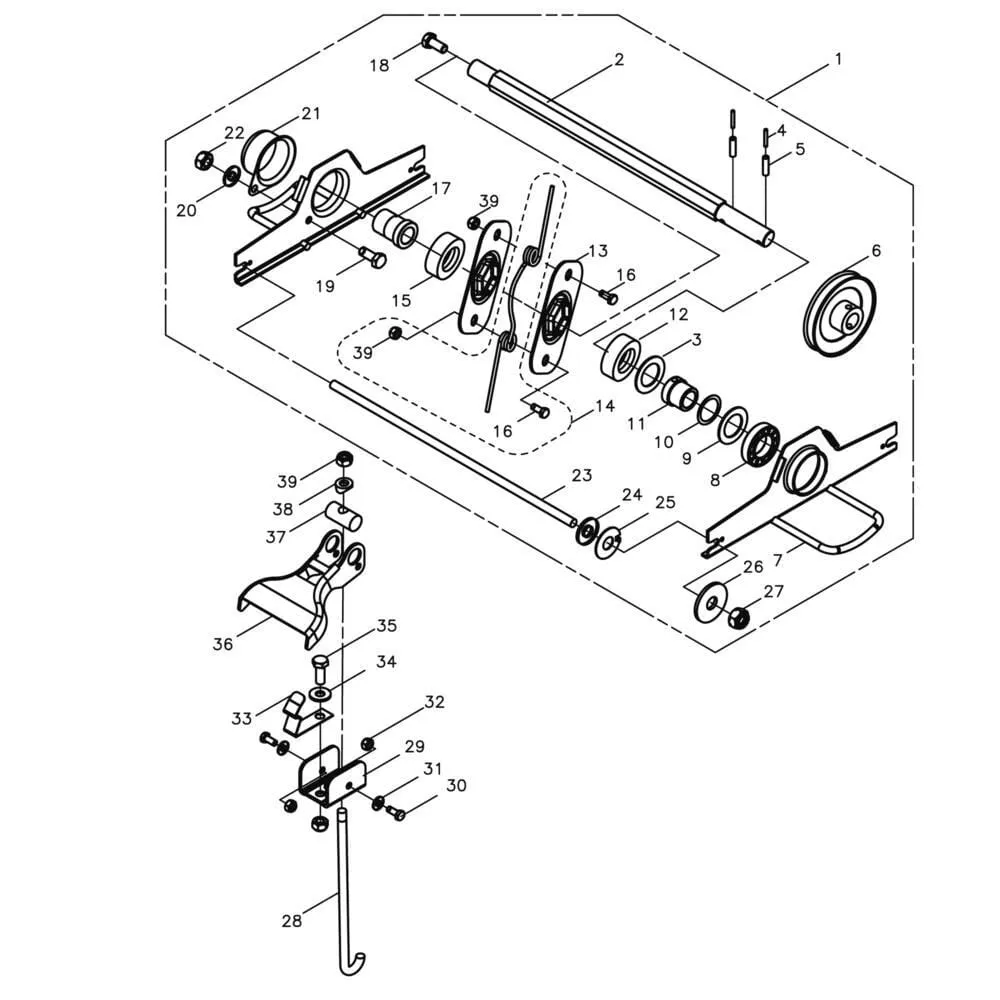 Hřídel s pružnými pery