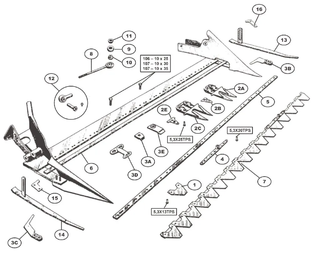 Žací ústrojí Bertolini