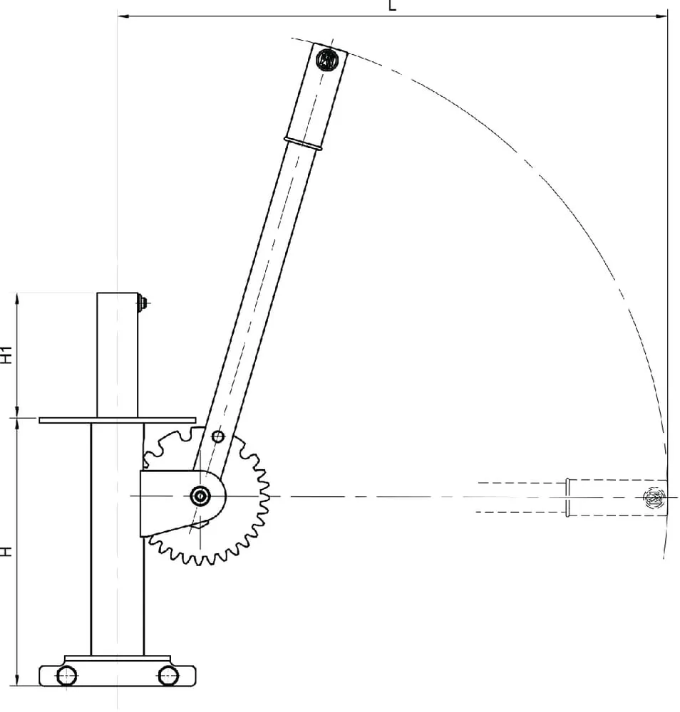 Ruční ovládání pro paralelní šoupátka
