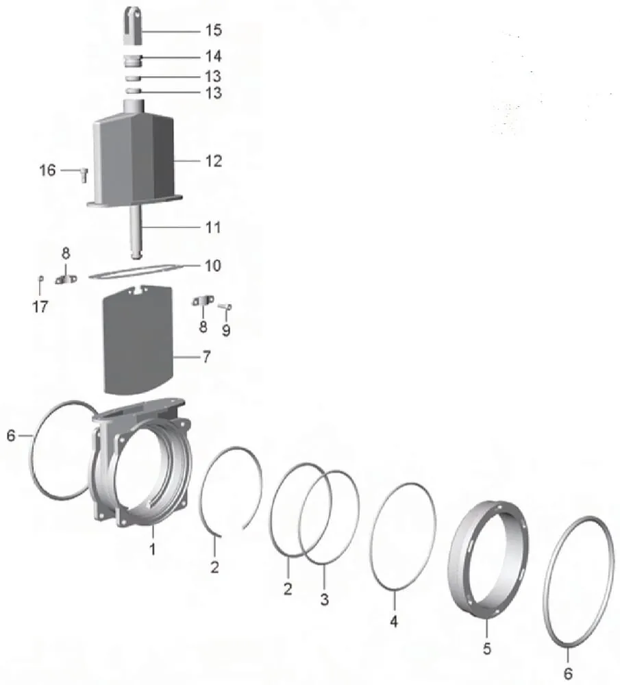 Originální MZ - deskové šoupátko 4" s přírubou a náhradními díly (art.0080)
