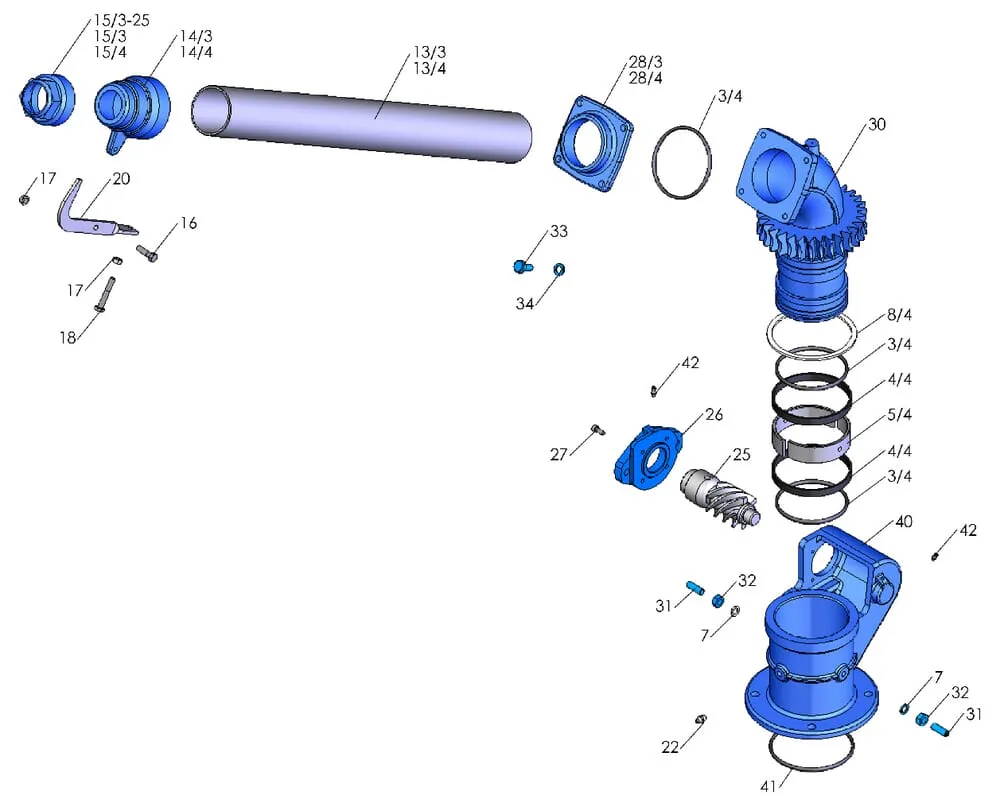 Směrovatelná tryska – hydraulická