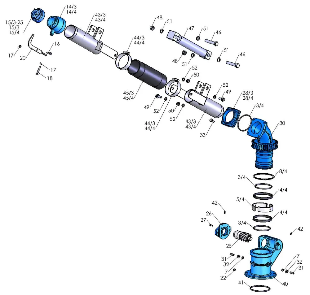 Směrovatelná tryska – hydraulická a s řízením výšky