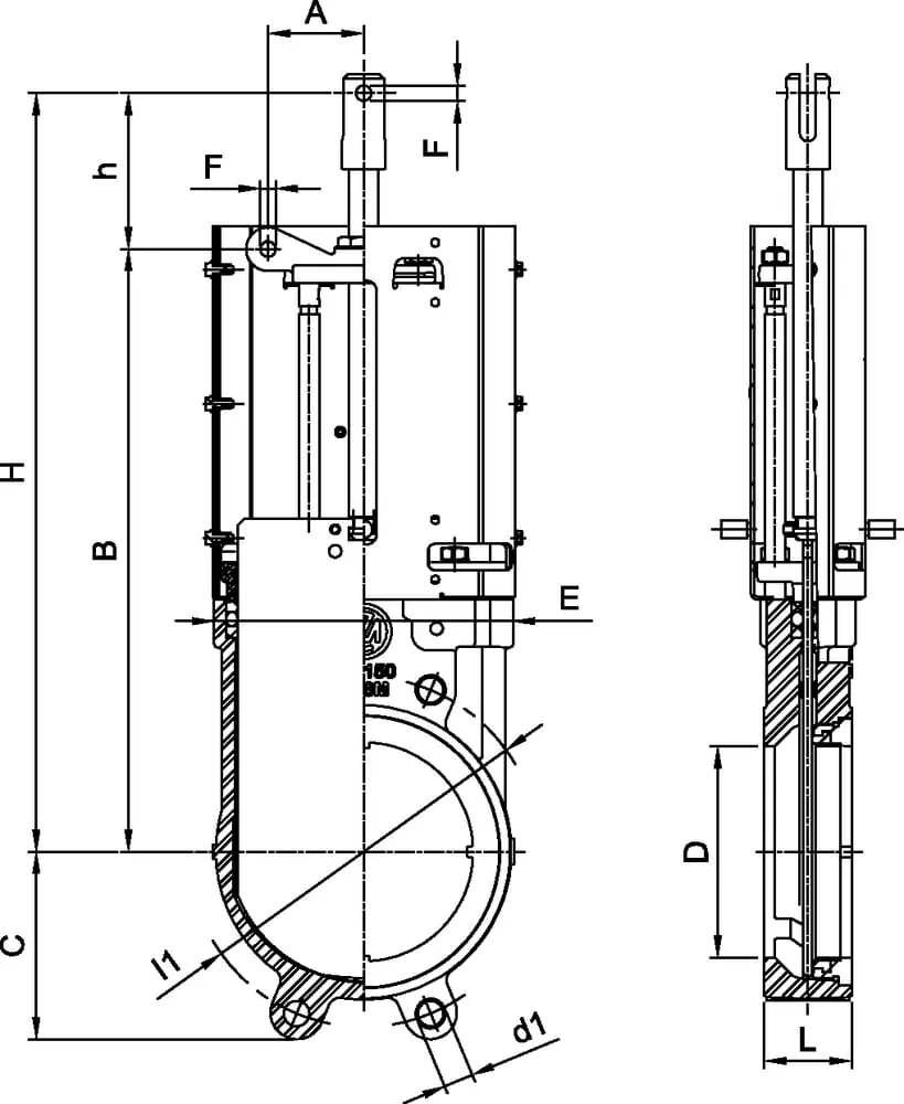 Originální MZ - Desková šoupátka - Nerezová ocel